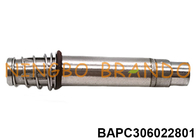 Armadura de válvula solenoide NC normalmente cerrada de 6 mm OD 3/2 vías con tubo de émbolo